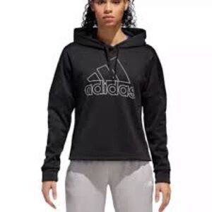 Adidas Climawarm Hoodie Womens Medium Black Pullover Sweater Sweatshirt